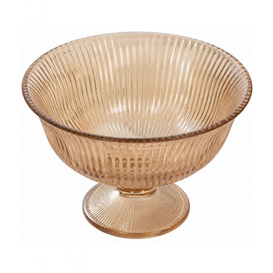 Centro de mesa 22cm com Pé Graffiatto Âmbar